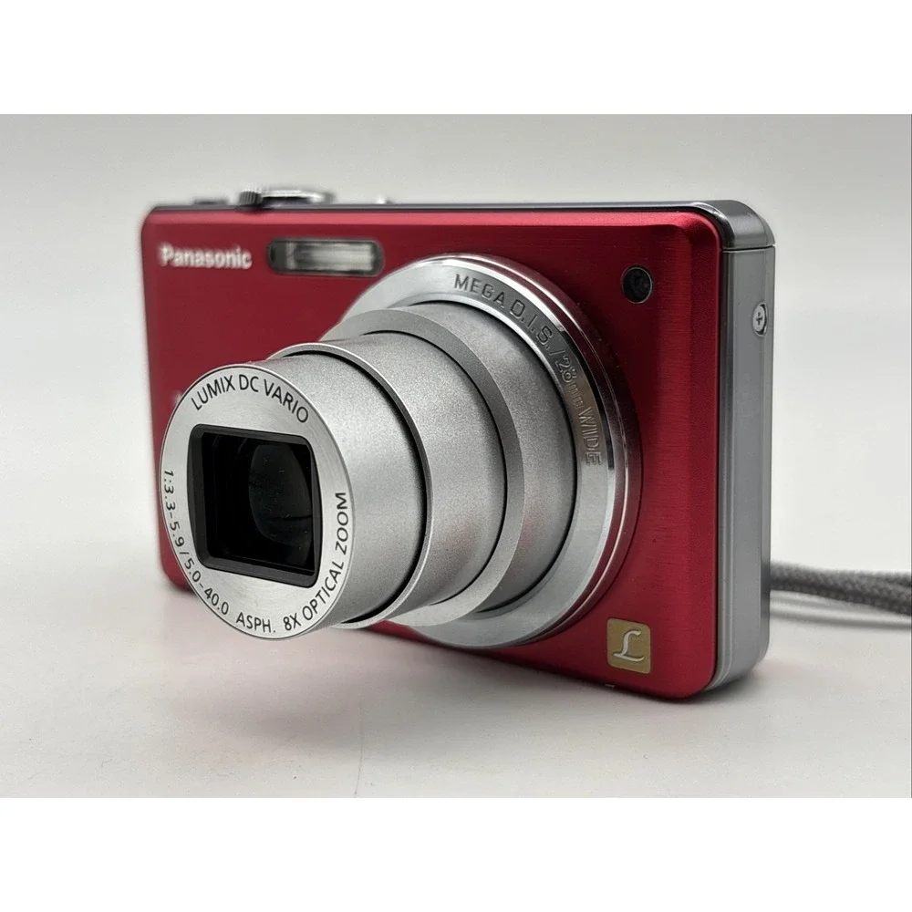Panasonic LUMIX DMC-FH20 Red Compact Digital Camera 14.1MP- TESTED